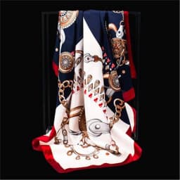 90*90cm square silk scarf Women Shawl Print Satin Hijab Female Luxury Brand Square Lady muffler coverchief bandanna pareo girl