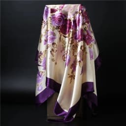 90*90cm square silk scarf Women Shawl Print Satin Hijab Female Luxury Brand Square Lady muffler coverchief bandanna pareo girl