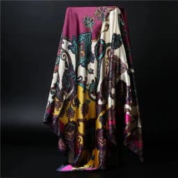 90*90cm square silk scarf Women Shawl Print Satin Hijab Female Luxury Brand Square Lady muffler coverchief bandanna pareo girl