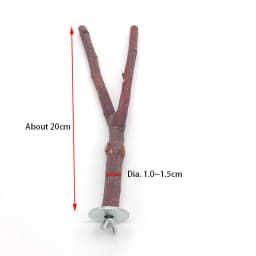 Natural Wood Pet Parrot Raw Wood Fork Tree Branch Stand Rack Squirrel Bird Hamster Branch Perches Chew Bite Toys Stick