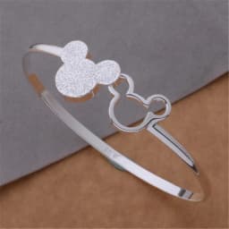 wholesale 925 sterling Silver open bangle women lady noble nice bracelet fashion charm jewelry wedding party