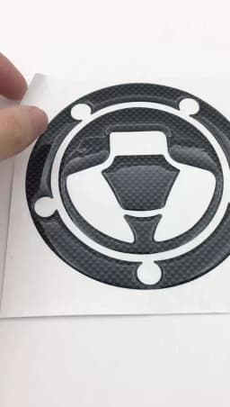Motorcycle Carbon Fiber Fuel Gas Cap Cover Tank Protector Pad Stickers For Kawasaki Z Z1000 Z1000SX Z800 Z750 Z250 Racing Decals