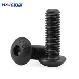 5-50pcsISO7380M2M2.5M3M4M5M6M8304A2RoundStainlessSteelorBlack10.9GradeHexSocketButtonHeadAllenBoltScrew