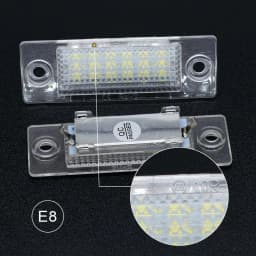 2pcs LED License Number Plate Light Lamp White Canbus For VW TRANSPORTER T5 CADDY TOURAN Golf Passat Super Bright