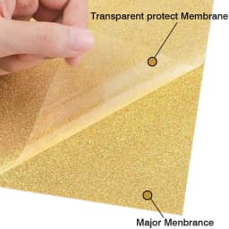 Glitter Heat Transfer Vinyl Iron On, HTV Vinyl for Shirts, Easy to Cut & Weed for Heat Vinyl Design, HTV Vinyl Roll