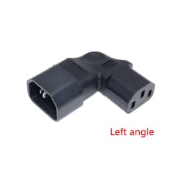 IEC60320 C13 Angle Converter Angle Extension Cable C13 to C14 PDU Up Down Right Angle Power Cables Male to Female AC Power Cord