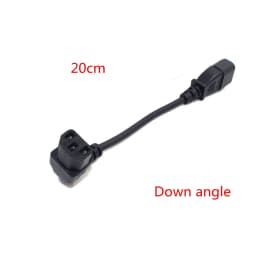 IEC60320 C13 Angle Converter Angle Extension Cable C13 to C14 PDU Up Down Right Angle Power Cables Male to Female AC Power Cord