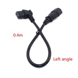 IEC60320 C13 Angle Converter Angle Extension Cable C13 to C14 PDU Up Down Right Angle Power Cables Male to Female AC Power Cord