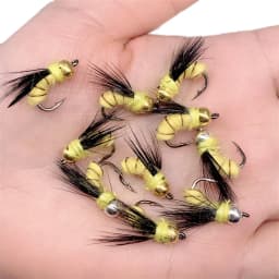 3Piece Realistic Nymph Scud Fly For Trout Fishing Artificial Insect Bait Lure Simulated Scud Worm Fishing Lure