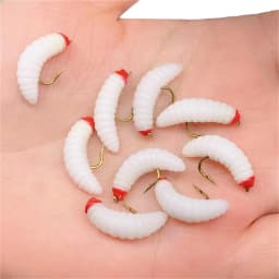 3Piece Realistic Nymph Scud Fly For Trout Fishing Artificial Insect Bait Lure Simulated Scud Worm Fishing Lure