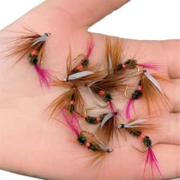 3Piece Realistic Nymph Scud Fly For Trout Fishing Artificial Insect Bait Lure Simulated Scud Worm Fishing Lure