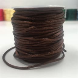2mm Colorful Rattail Satin Cord Thread Chinese Knot Macrame Bracelet Braided String DIY Tassels Beading Thread 10-225meters