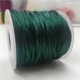 2mm Colorful Rattail Satin Cord Thread Chinese Knot Macrame Bracelet Braided String DIY Tassels Beading Thread 10-225meters
