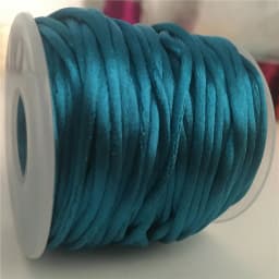 2mm Colorful Rattail Satin Cord Thread Chinese Knot Macrame Bracelet Braided String DIY Tassels Beading Thread 10-225meters
