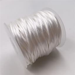2mm Colorful Rattail Satin Cord Thread Chinese Knot Macrame Bracelet Braided String DIY Tassels Beading Thread 10-225meters