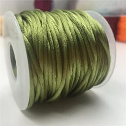 2mm Colorful Rattail Satin Cord Thread Chinese Knot Macrame Bracelet Braided String DIY Tassels Beading Thread 10-225meters