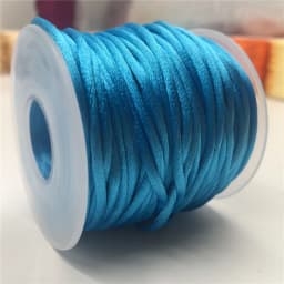 2mm Colorful Rattail Satin Cord Thread Chinese Knot Macrame Bracelet Braided String DIY Tassels Beading Thread 10-225meters