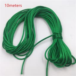 2mm Colorful Rattail Satin Cord Thread Chinese Knot Macrame Bracelet Braided String DIY Tassels Beading Thread 10-225meters