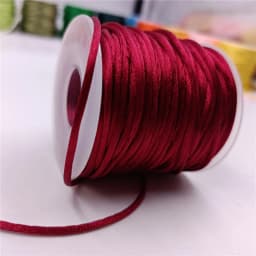 2mm Colorful Rattail Satin Cord Thread Chinese Knot Macrame Bracelet Braided String DIY Tassels Beading Thread 10-225meters