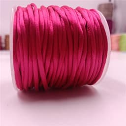 2mm Colorful Rattail Satin Cord Thread Chinese Knot Macrame Bracelet Braided String DIY Tassels Beading Thread 10-225meters
