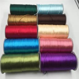 2mm Colorful Rattail Satin Cord Thread Chinese Knot Macrame Bracelet Braided String DIY Tassels Beading Thread 10-225meters