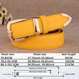 Fashion Women Genuine Leather Belts High Quality Gold Buckle Best Matching Dress Jeans Belts for Lady LB2146