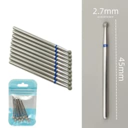10pcsSet Diamond Nail Drill Bit Rotery Electric Milling Cutters for Pedicure Manicure Files Cuticle Burr Nail Tools Accessories