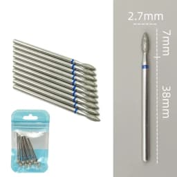 10pcsSet Diamond Nail Drill Bit Rotery Electric Milling Cutters for Pedicure Manicure Files Cuticle Burr Nail Tools Accessories