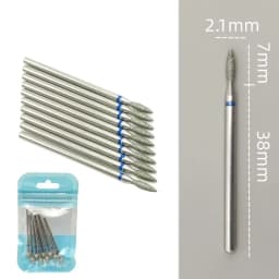 10pcsSet Diamond Nail Drill Bit Rotery Electric Milling Cutters for Pedicure Manicure Files Cuticle Burr Nail Tools Accessories