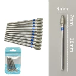 10pcsSet Diamond Nail Drill Bit Rotery Electric Milling Cutters for Pedicure Manicure Files Cuticle Burr Nail Tools Accessories