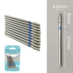 10pcsSet Diamond Nail Drill Bit Rotery Electric Milling Cutters for Pedicure Manicure Files Cuticle Burr Nail Tools Accessories