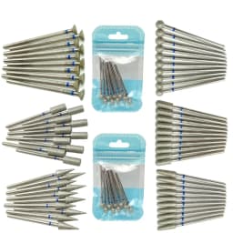 10pcsSet Diamond Nail Drill Bit Rotery Electric Milling Cutters for Pedicure Manicure Files Cuticle Burr Nail Tools Accessories