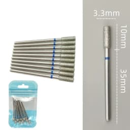 10pcsSet Diamond Nail Drill Bit Rotery Electric Milling Cutters for Pedicure Manicure Files Cuticle Burr Nail Tools Accessories