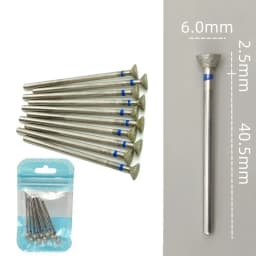 10pcsSet Diamond Nail Drill Bit Rotery Electric Milling Cutters for Pedicure Manicure Files Cuticle Burr Nail Tools Accessories