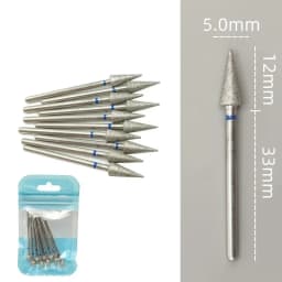 10pcsSet Diamond Nail Drill Bit Rotery Electric Milling Cutters for Pedicure Manicure Files Cuticle Burr Nail Tools Accessories
