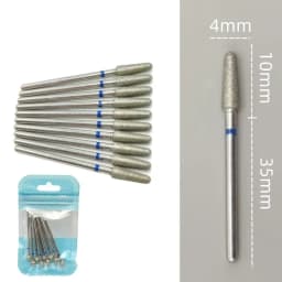 10pcsSet Diamond Nail Drill Bit Rotery Electric Milling Cutters for Pedicure Manicure Files Cuticle Burr Nail Tools Accessories