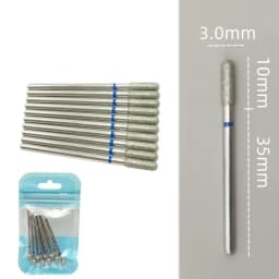 10pcsSet Diamond Nail Drill Bit Rotery Electric Milling Cutters for Pedicure Manicure Files Cuticle Burr Nail Tools Accessories
