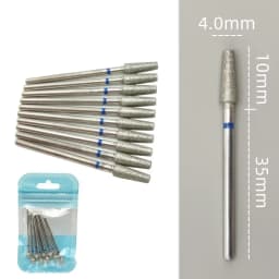 10pcsSet Diamond Nail Drill Bit Rotery Electric Milling Cutters for Pedicure Manicure Files Cuticle Burr Nail Tools Accessories