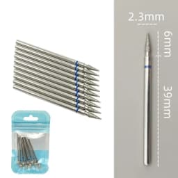 10pcsSet Diamond Nail Drill Bit Rotery Electric Milling Cutters for Pedicure Manicure Files Cuticle Burr Nail Tools Accessories