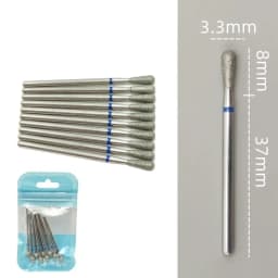 10pcsSet Diamond Nail Drill Bit Rotery Electric Milling Cutters for Pedicure Manicure Files Cuticle Burr Nail Tools Accessories