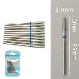 10pcsSet Diamond Nail Drill Bit Rotery Electric Milling Cutters for Pedicure Manicure Files Cuticle Burr Nail Tools Accessories