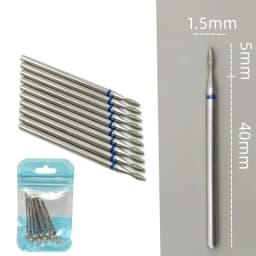10pcsSet Diamond Nail Drill Bit Rotery Electric Milling Cutters for Pedicure Manicure Files Cuticle Burr Nail Tools Accessories