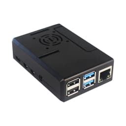 Raspberry Pi ABS Case Black Plastic Shell Removable GPIO Cover Optional With Cooling Fan For Raspberry Pi 4B