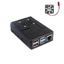 Raspberry Pi ABS Case Black Plastic Shell Removable GPIO Cover Optional With Cooling Fan For Raspberry Pi 4B