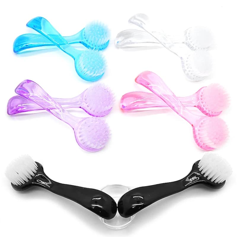 1/3/5 Pcs/Pack Nail Acrylic Brush Dust Powder Brush Round Head With Cap Pedicure Tools Holder For Brushes Professional Manicure