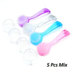 1/3/5 Pcs/Pack Nail Acrylic Brush Dust Powder Brush Round Head With Cap Pedicure Tools Holder For Brushes Professional Manicure