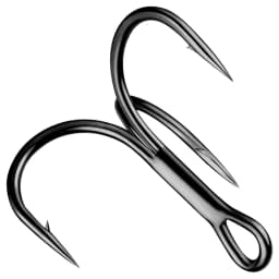 Huge Treble Hooks 4X Strong 1#-10/0# Fishhook Super Sharp Barbed Carbon Steel Anchor Tackle Round Bend Angle for Big Fish Hook