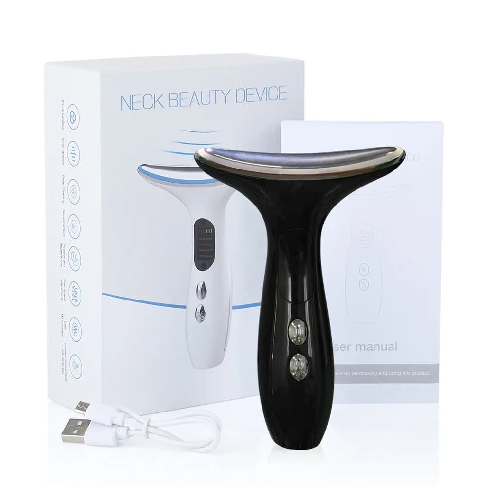 LED Face Massager Device - Three Mode, USB Rechargeable, Portable, Facial and Neck Massage, Skin Care, Mother's Day Gif