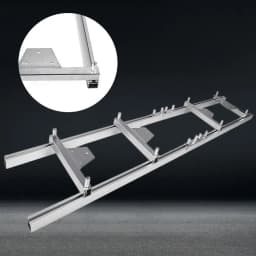 9FT Milling Rail System Chainsaw Mill Guide Set Portable Ladder Connector Kit Works with Saw Mill