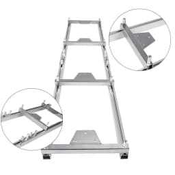 9FT Milling Rail System Chainsaw Mill Guide Set Portable Ladder Connector Kit Works with Saw Mill